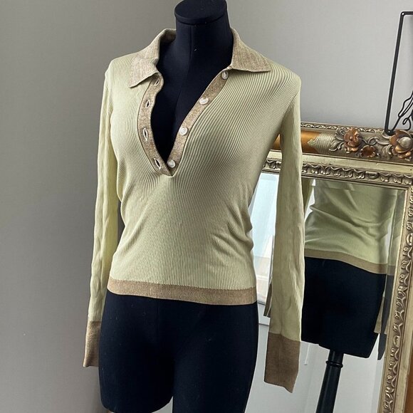 Baum Und Pferdgarten Button-Up Clariette Sweater Long Sleeve Collared Size XS - Picture 2 of 5